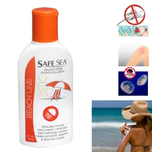 1 SafeSea Anti Jellyfish Sting Protective Lotion Cream Sea Lice Coral Waterproof