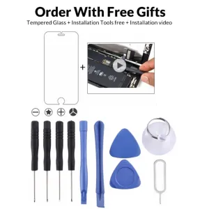 11-piece Repair Kit with Screwdrivers Teardown Rods Triangles Eject Pin Chuck and Tempered Glass