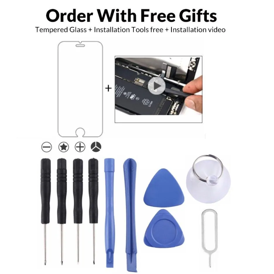 11-piece Repair Kit with Screwdrivers Teardown Rods Triangles Eject Pin Chuck and Tempered Glass