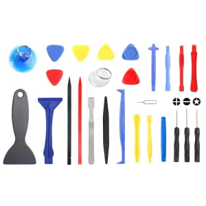 26-piece Metal Plastic Repair Tool Kit with Crowbar and Spudger