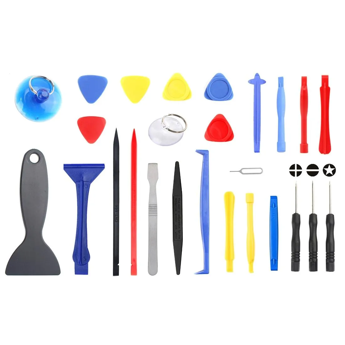 26-piece Metal Plastic Repair Tool Kit with Crowbar and Spudger