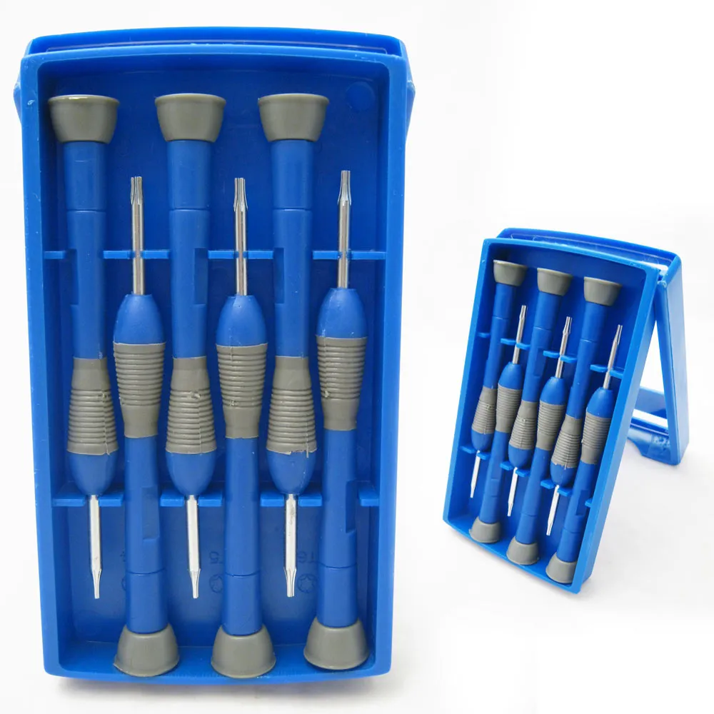 6 PRECISION TORX SCREWDRIVER SET TOOL REPAIR WATCH JEWLERY PHONE T5 - T10   CASE