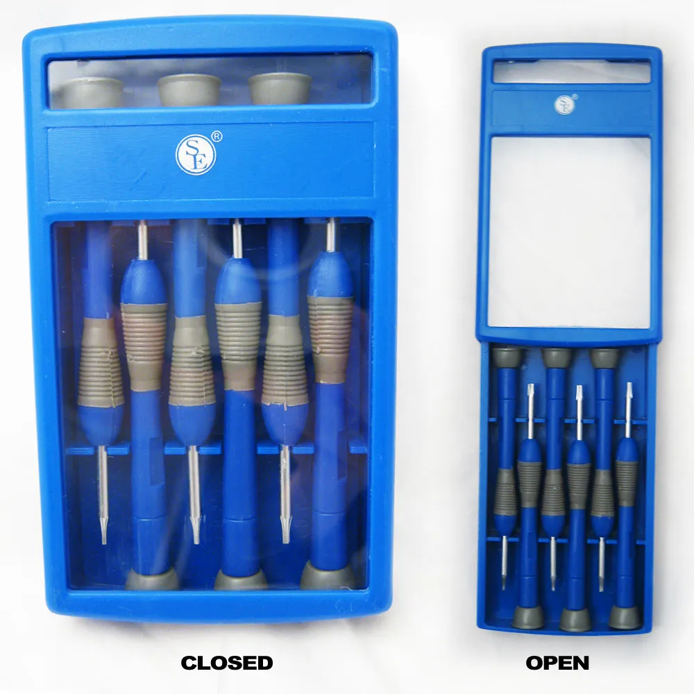 6 PRECISION TORX SCREWDRIVER SET TOOL REPAIR WATCH JEWLERY PHONE T5 - T10   CASE