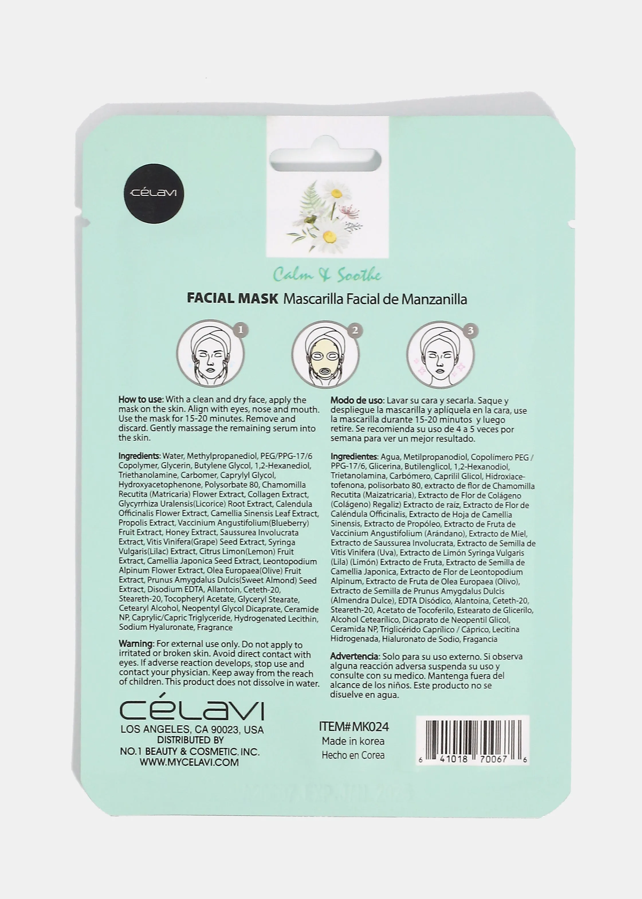CEV Chamomile Sheet Mask