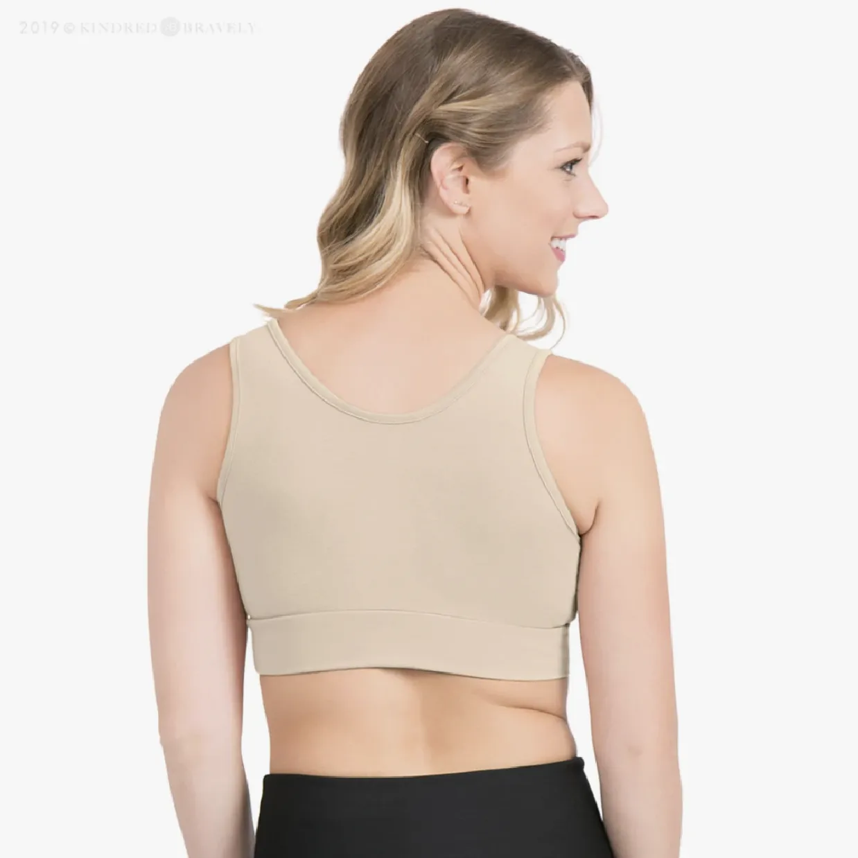 Extra Soft Organic Cotton Wireless Nursing & Maternity Bra - Beige by Kindred Bravely