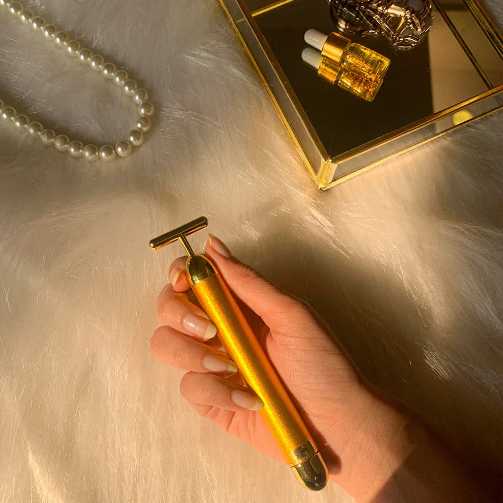 GlamTouch 24K Gold Electric Facial Massage Roller