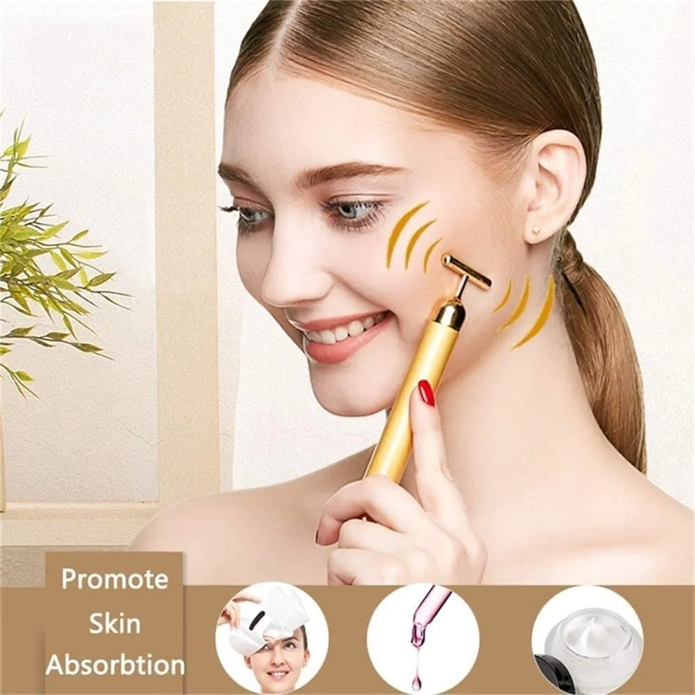 GlamTouch 24K Gold Electric Facial Massage Roller