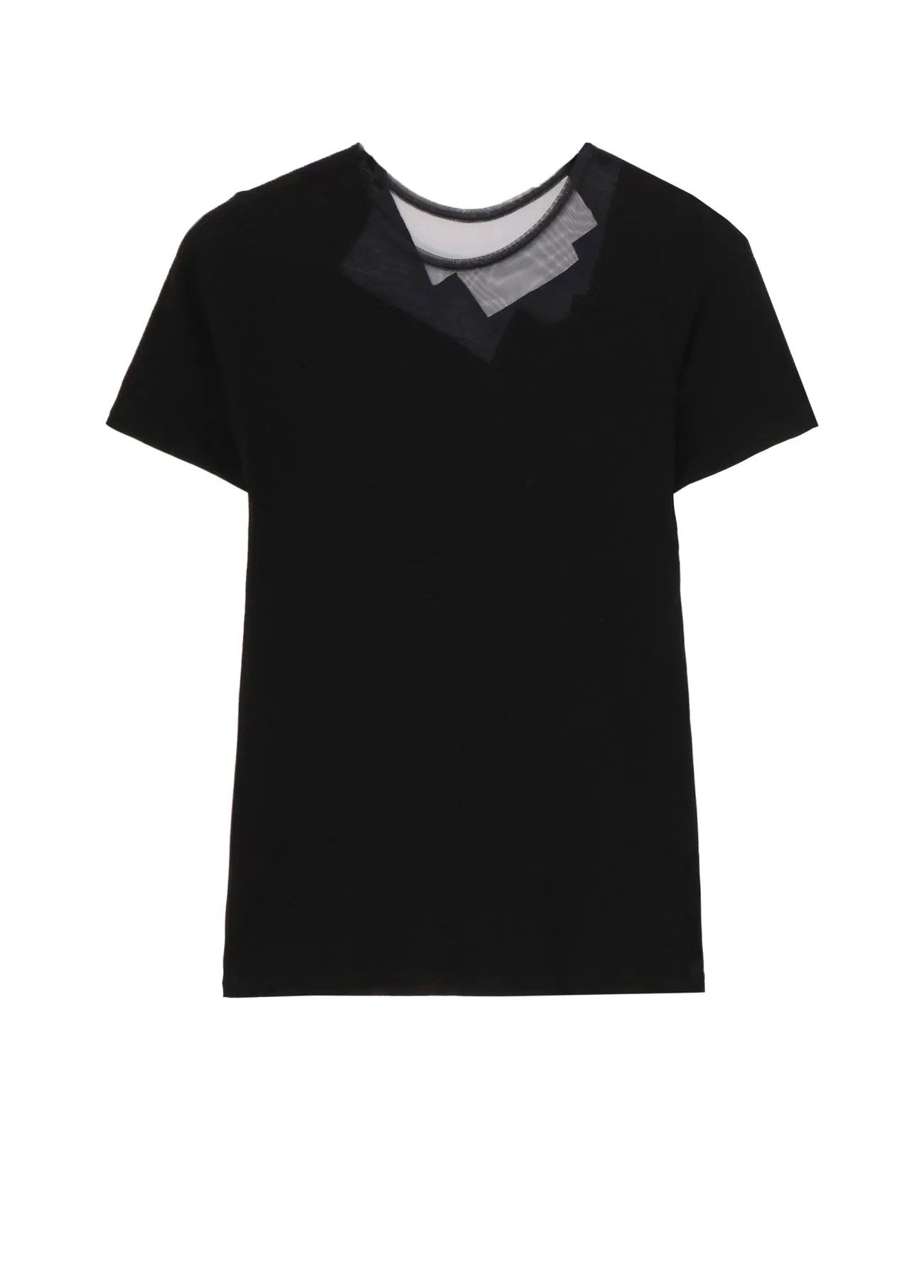 KANADE DIAGONAL GAUZE ZIGZAG PANEL SHORT SLV T