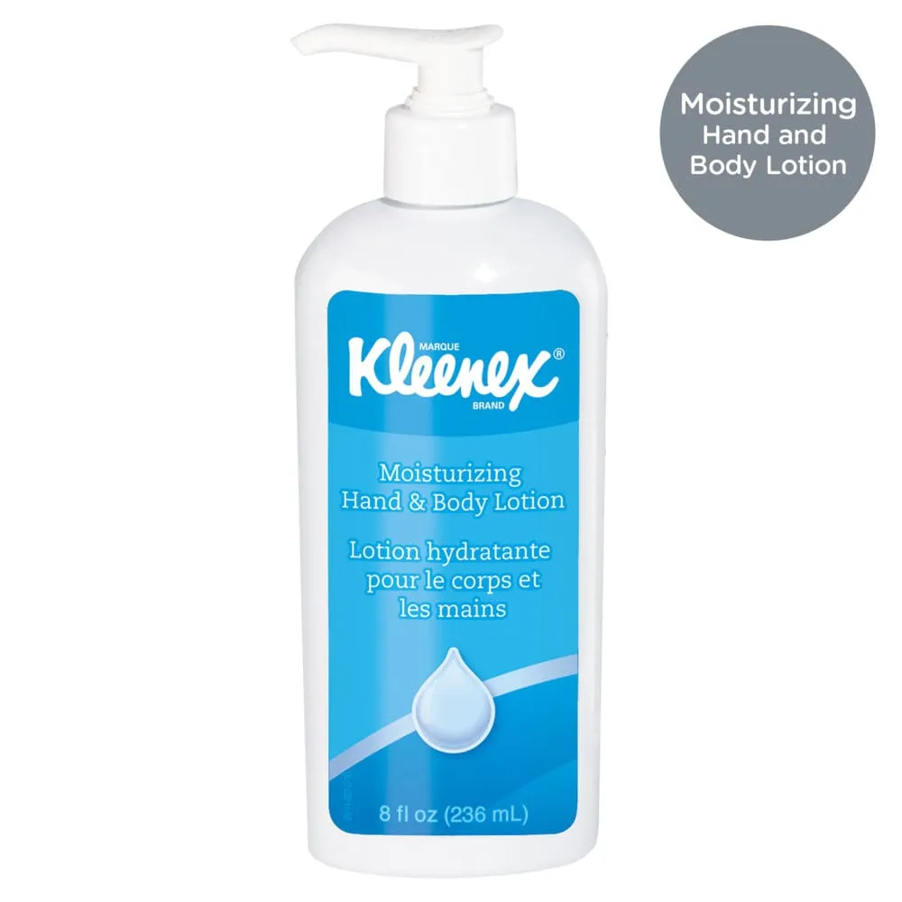 Kimberly Clark Kleenex, Moisturizing Hand and Body Lotion, 8 oz, White