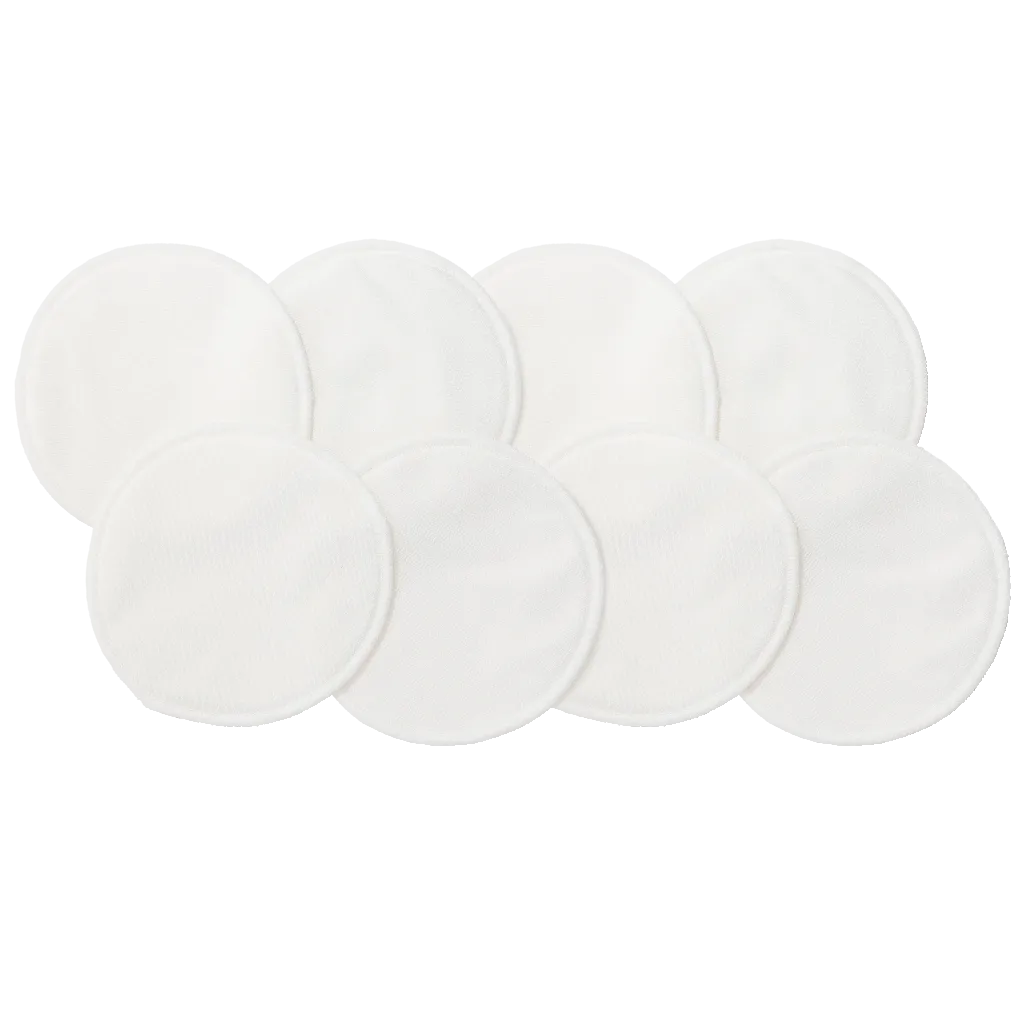 Lactivate Reusable Mixed White Nursing Pads - 8 pack