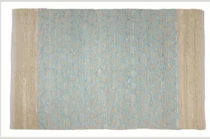Lattice Blue Occasional Rug