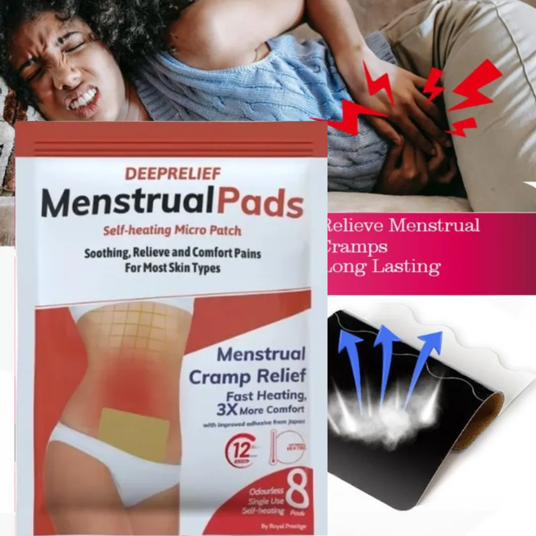 Soothing Heat Pads for Menstrual Comfort (Pack Of 8)