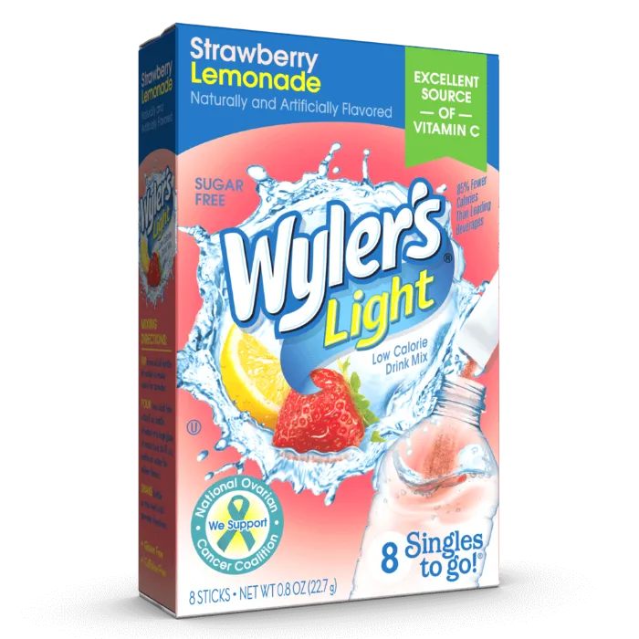 Strawberry Lemonade Sugar-Free Singles To Go Drink Mix