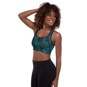 Tropical leaves sports bra - Gentle leaves sports bra for lovers of tropical vibes